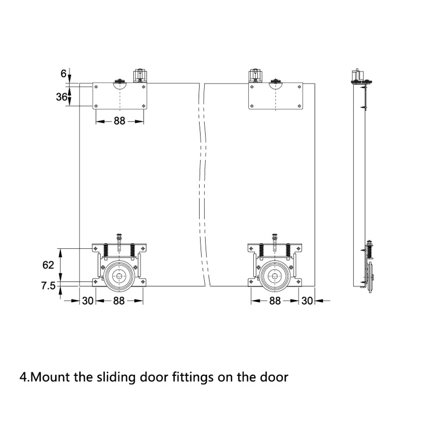 sliding channel fitting